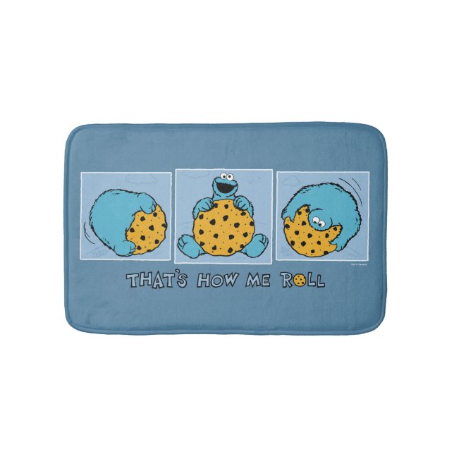 Cookie Monster | That's How Me Roll Bath Mat (Front)