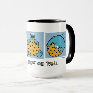 Cookie Monster   That's How Me Roll Mug