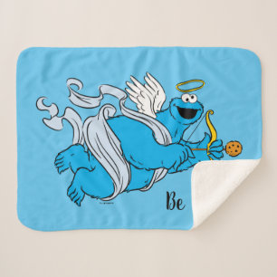 Cookie Monster Valentine's Cupid Sherpa Blanket