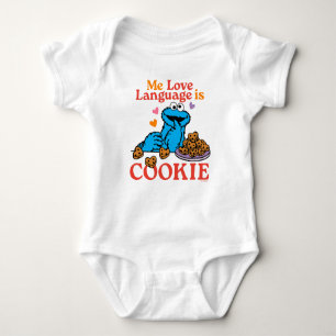 Cookie Monster Valentine's Day Quote Baby Bodysuit