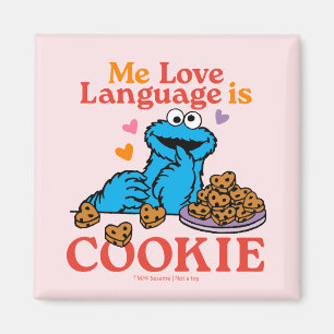 Cookie Monster   Valentine's Day Quote Magnet