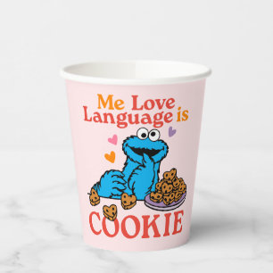 Cookie Monster   Valentine's Day Quote Paper Cups