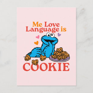 Cookie Monster   Valentine's Day Quote Postcard
