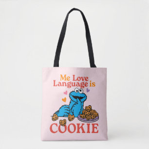 Cookie Monster   Valentine's Day Quote Tote Bag