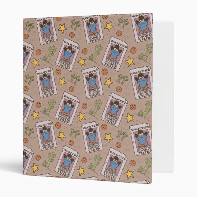 Cookie Monster Wanted Pattern Binder (Front/Inside)