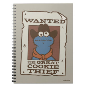 Cookie Monster   Wanted Poster Notebook