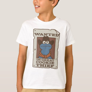 Cookie Monster   Wanted Poster T-Shirt