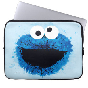 Cookie Monster Watercolor Trend Laptop Sleeve