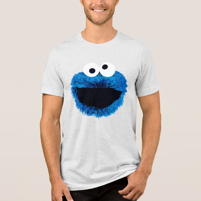 Cookie Monster | Watercolor Trend Tri-Blend Shirt (Front)