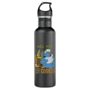 Cookie Monster   Will Hike For Cookies 710 Ml Water Bottle