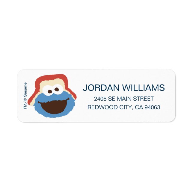 Cookie Monster Woodland Face | Ajouter vos informa (Devant)