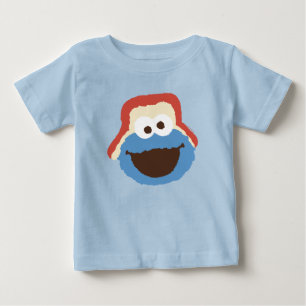 Cookie Monster Woodland Face Baby T-Shirt