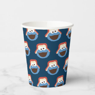 Cookie Monster Woodland Face Paper Cups