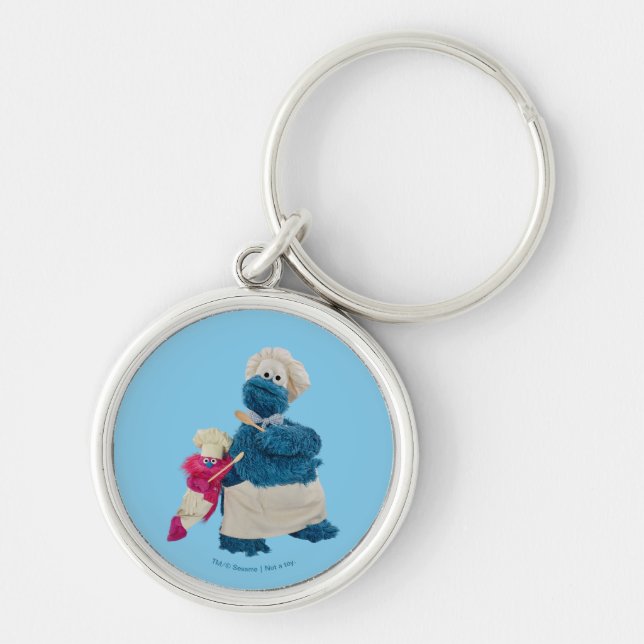 Cookie Monster's Food Truck Partners Keychain (Front)