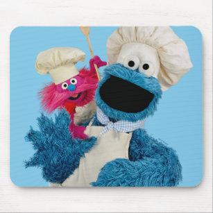 Cookie Monster's Foodie Truck Friends Mouse Pad