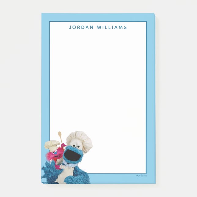 Cookie Monster's Foodie Truck Friends Post-it Notes (Front)