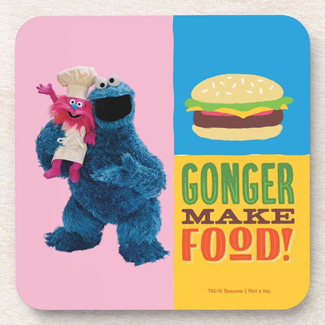 Cookie Monster's Foodie Truck | Gonger Make Food Coaster (Front)