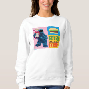 Cookie Monster's Foodie Truck Gonger Make Food Sweatshirt