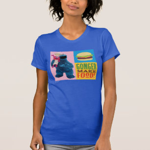 Cookie Monster's Foodie Truck Gonger Make Food T-Shirt