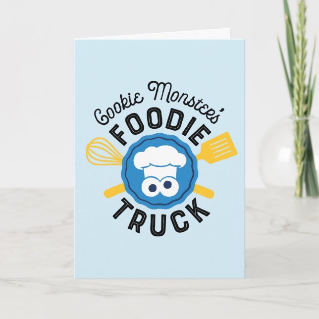 Cookie Monster's Foodie Truck Logo Card (Front)