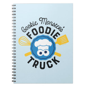 Cookie Monster's Foodie Truck Logo Notebook