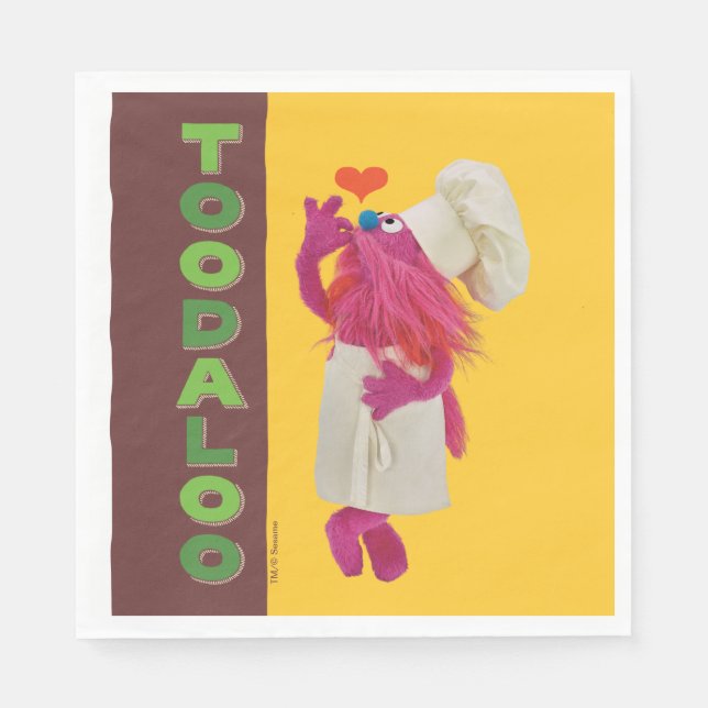 Cookie Monster's Foodie Truck | Toodaloo Napkin (Front)