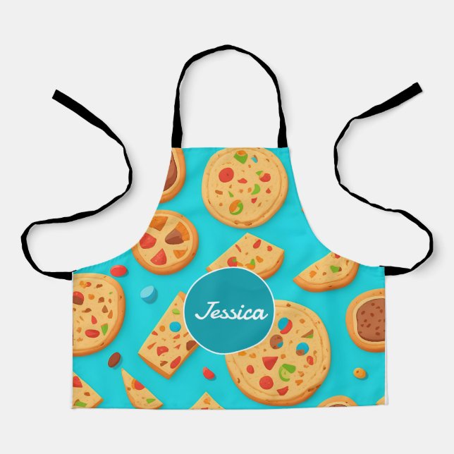 Cookie Mosaic Colourful Personalized Pattern Apron (Front)