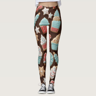 Cookie motifs leggings