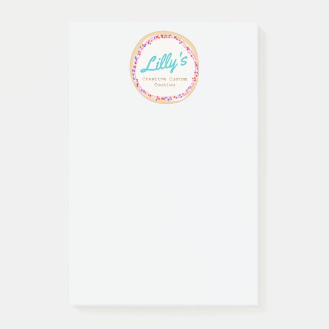 Cookie or Cupcake Decorator Post-it Notes (Front)