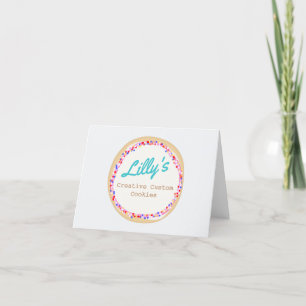Cookie or Cupcake Decorator Thank You Card