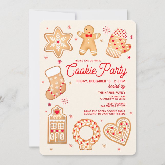 Cookie Party Invitation (Front)