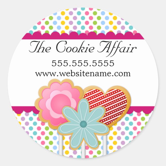 Cookie Pops Bakery Box Seals (Front)