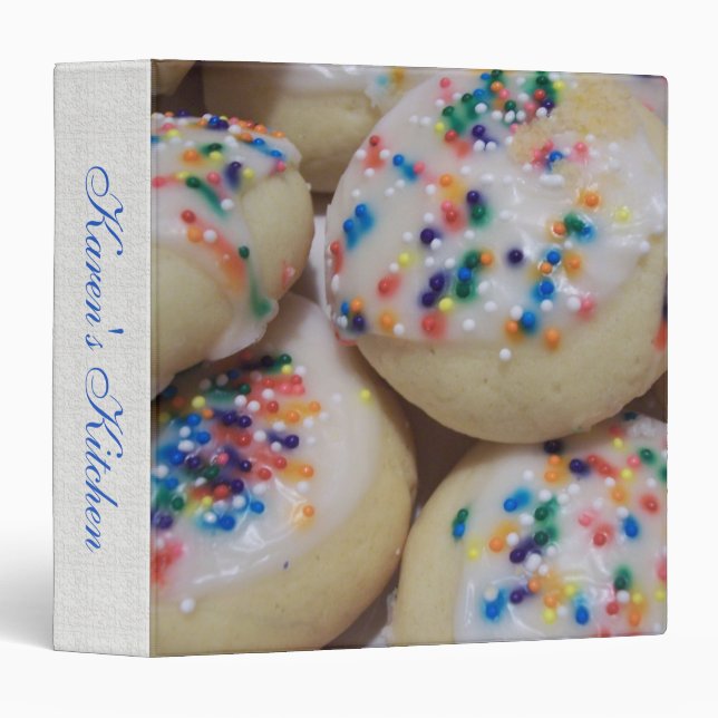 Cookie Recipes (customize) Binder (Front/Spine)