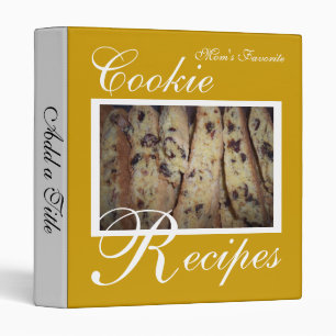 Cookie Recipes Gold Binder