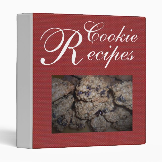 Cookie Recipes Red Binder (Front/Spine)