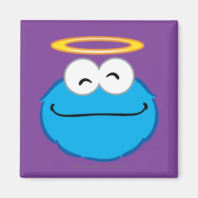 Cookie Smiling Face with Halo Magnet (Front)