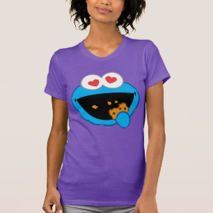 Cookie Smiling Face with Heart-Shaped Eyes T-Shirt
