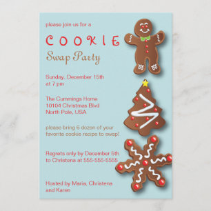 Cookie Swap Holiday Invitation