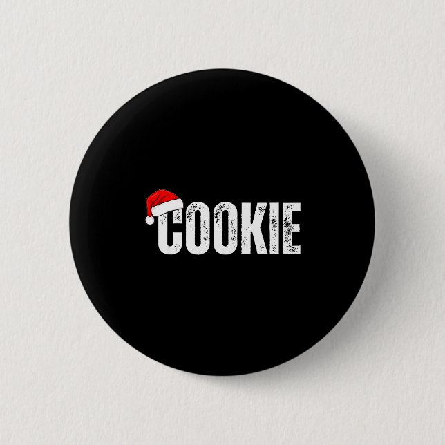 Cookie Taster Cookie Christmas Matching Couple  2 Inch Round Button (Front)