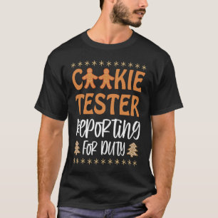 Cookie Tester Clothing Kids Holiday  Funny Christm T-Shirt