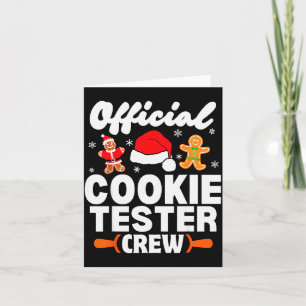 Cookie Tester Crew Christmas Baking Xmas Pajamas  Card