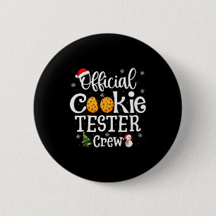 Cookie Tester Crew Family Baking Team Christmas 2 Inch Round Button