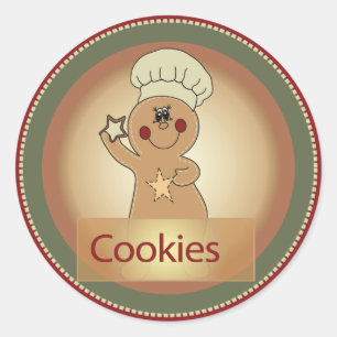 Cookie Treat Gingerbread Classic Round Sticker