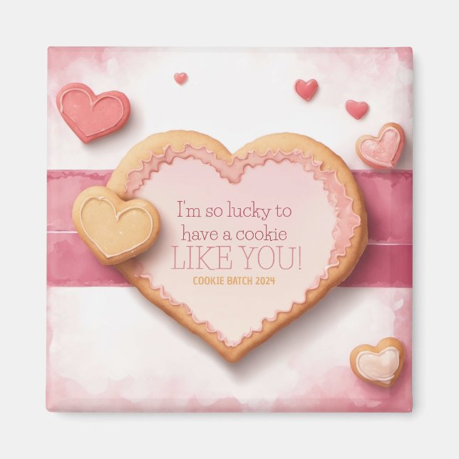 Cookie Valentine's Day Personalisable Magnet (Front)