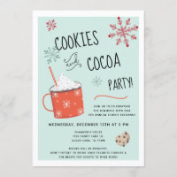 Cookies and Cocoa Holiday Party Invitation