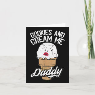 Cookies And Cream Me Daddy Halloween  Card