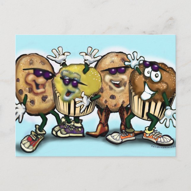 Cookies and Cupcakes Postcard (Front)