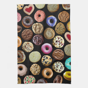 Cookies and Doughnuts Kitchen Towel