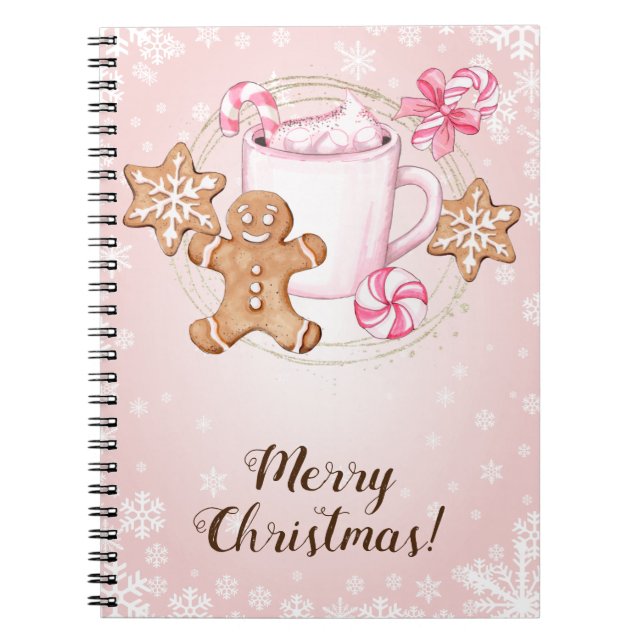 Cookies and Hot Cocoa Christmas Notebook (Front)