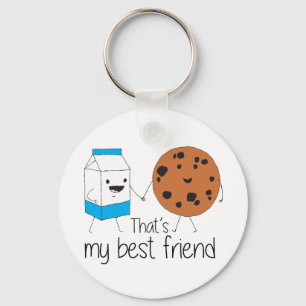 Cookies and Milk - Best Friends Keychain